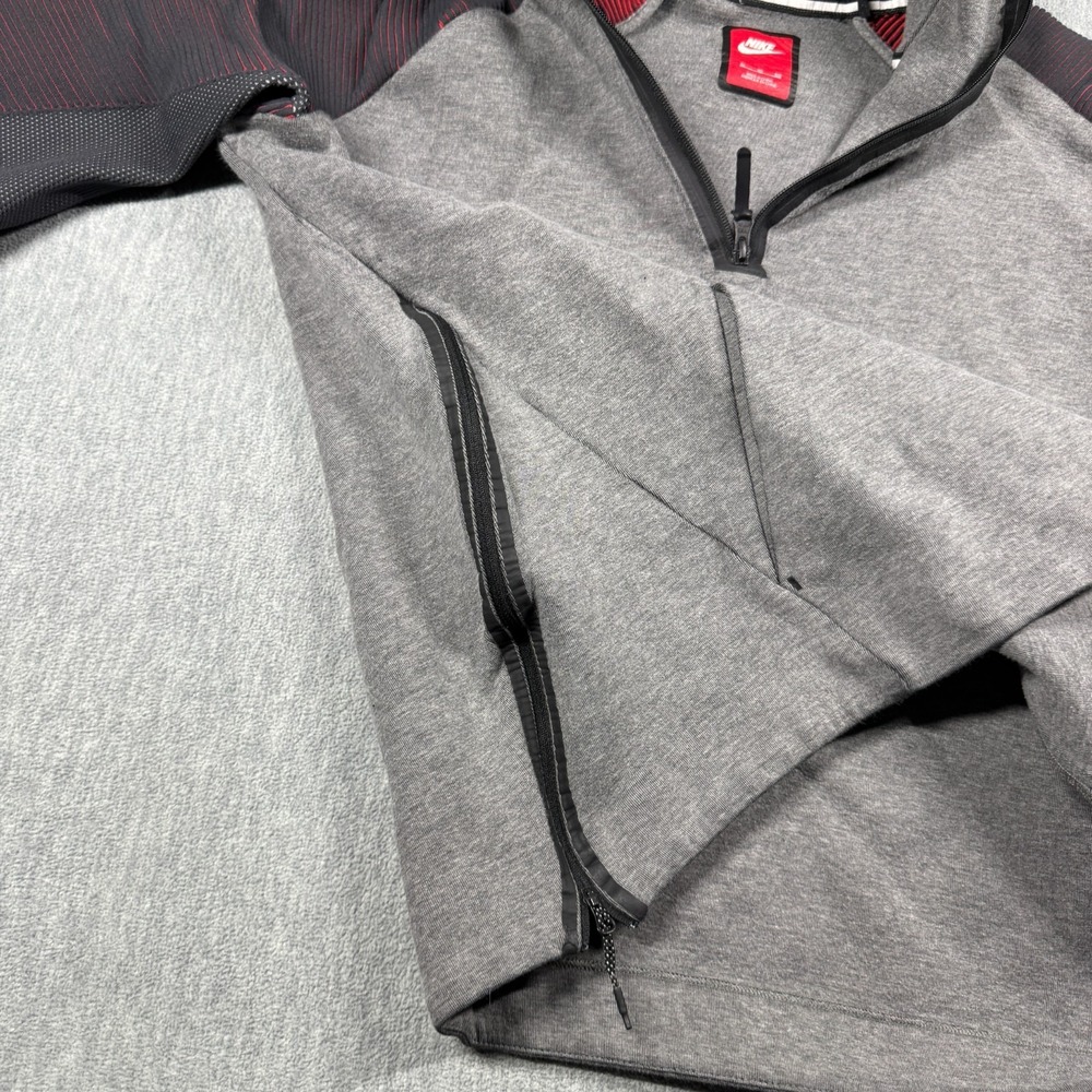 Nike Tech Fleece Dynamic Reveal Hoodie Women XL Gray Tech Fleece 1/2 Zip Pullove - Picture 7 of 9